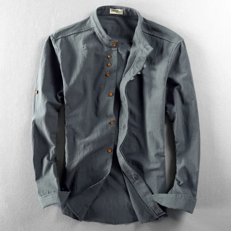 Sarttore | Camicia con Collo alla Coreana Osaka™