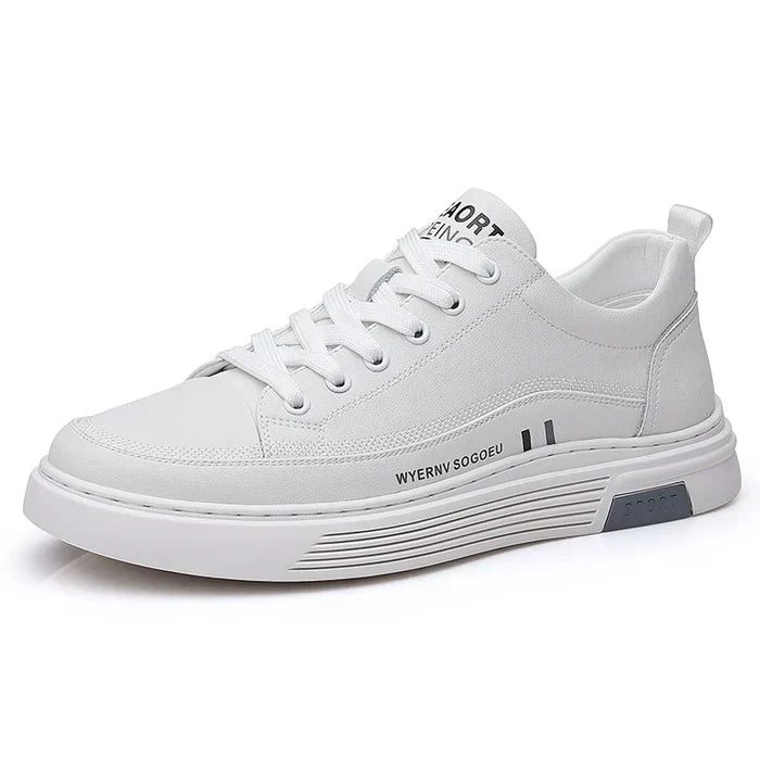 Sneaker Casual in Vera Pelle | Modello Flat Sport