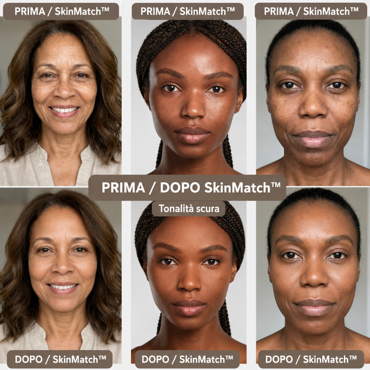 Sarttore | Fondotinta intelligente – Pennello integrato e pigmenti adattivi – SkinMatch™