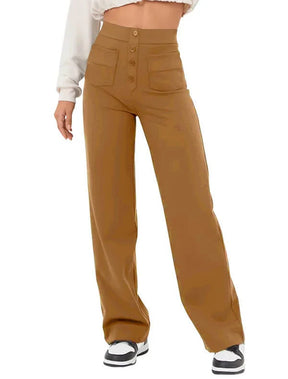 🔥50% de Sconto🔥 Alta Elasticità | Pantaloni casual a gamba dritta a vita alta