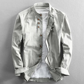 Sarttore | Camicia con Collo alla Coreana Osaka™