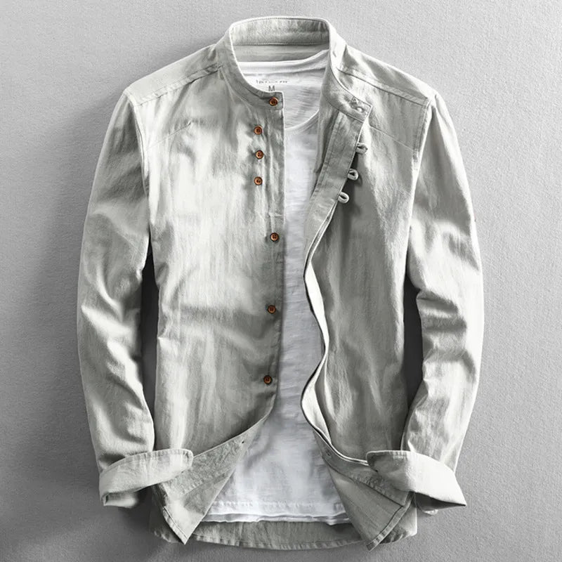 Sarttore | Camicia con Collo alla Coreana Osaka™