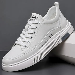 Sneaker Casual in Vera Pelle | Modello Flat Sport