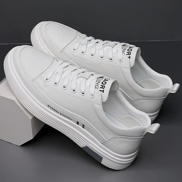 Sneaker Casual in Vera Pelle | Modello Flat Sport