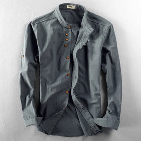 Sarttore | Camicia con Collo alla Coreana Osaka™