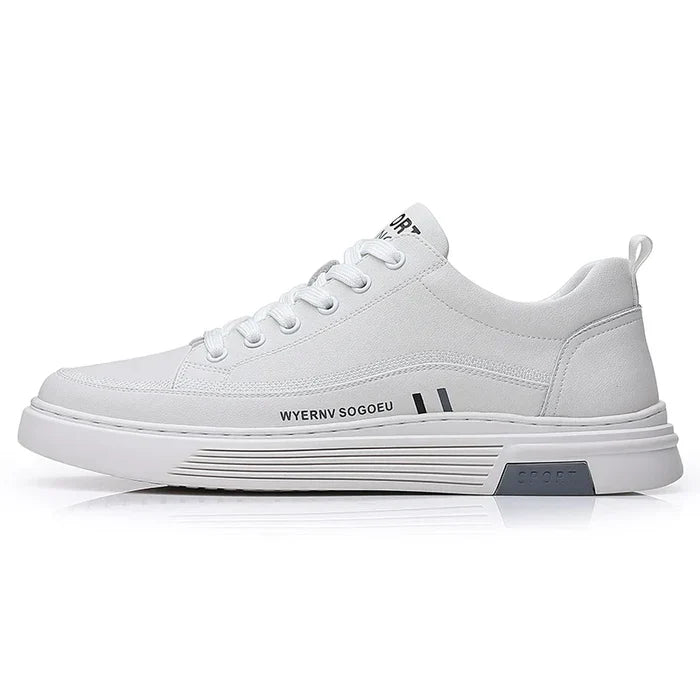 Sneaker Casual in Vera Pelle | Modello Flat Sport