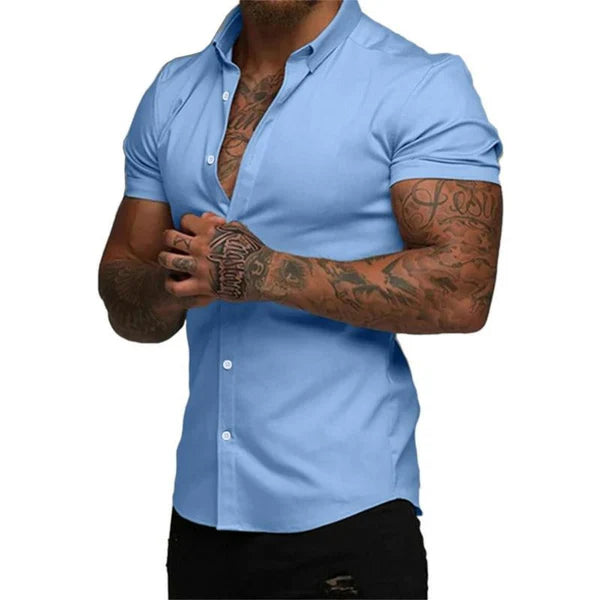 Camicia Slim Sarttore EasyFit™ | Stile e Comfort con Tecnologia Stretch 4D